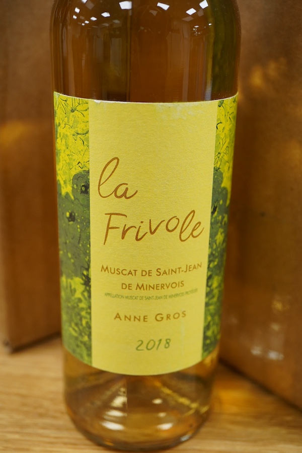 Muscat de Saint Jean de Minervois La Frivole Domaine Anne Gros et Jean Paul Tollot, 2018, twelve bottles, cased